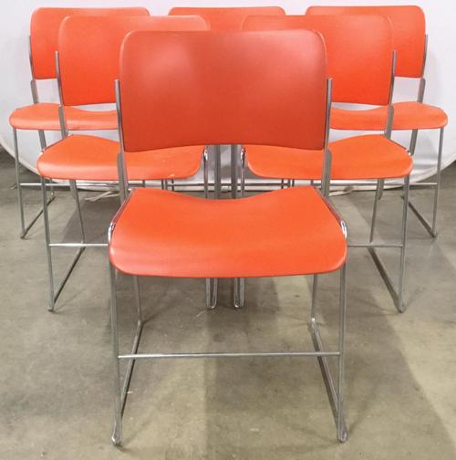 A set of six vintage MidCentury Modern chairs designed by David Rowland ($500-800) will cross the block.