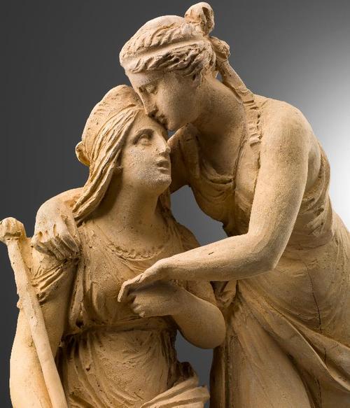 detail: Rinaldo Rinaldi (1793-1873), Peace and Justice Embracing, ht: 56 cm, 1845, terracotta, Walter Padovani
Walter Padovani