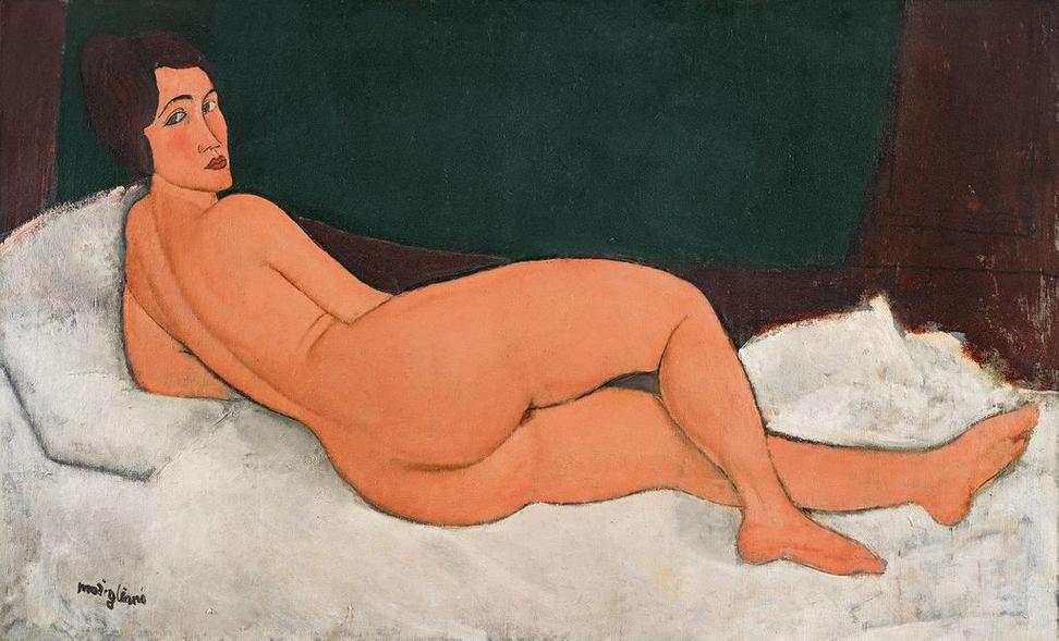 Amedeo Modigliani, “Nu couche (sur le cote gauche)," 1917.