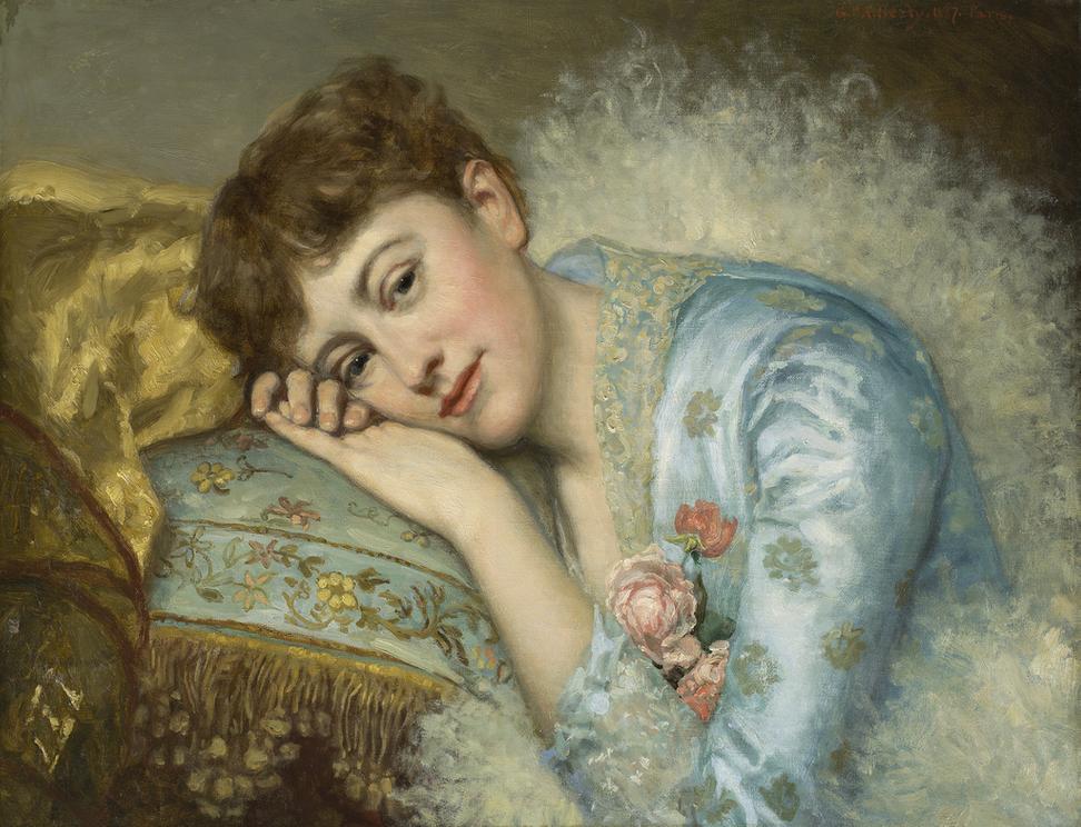 George Peter Alexander Healy (American, 1813 –1894).  Jeannette Ovington, 1887.  Oil on canvas.  New- York Historical Society, Gift of the Estate of Ina Love Thursby, through Walter M.  Brown, 1944.18