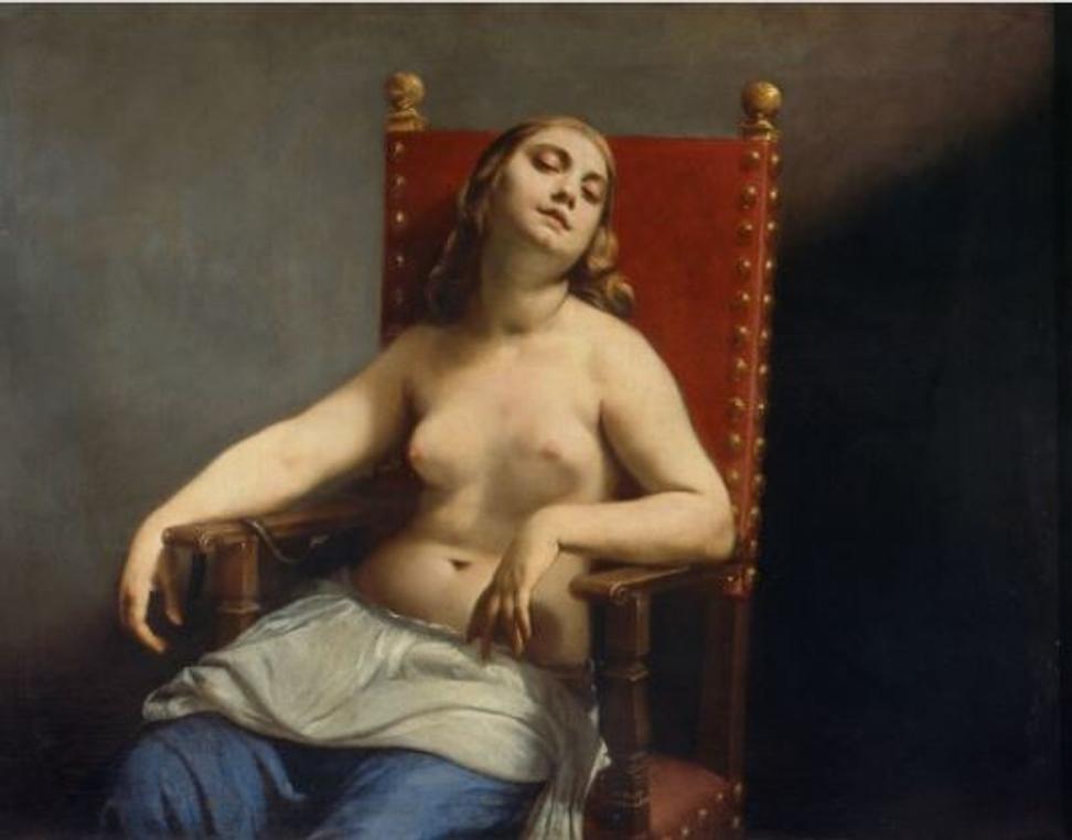 Guido Cagnacci (1601–1663), Italy, The Death of Cleopatra, circa 1660–62, oil on canvas, Pinacoteca di Brera, 2341