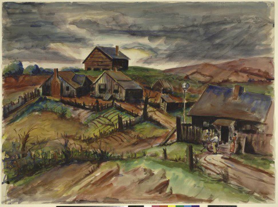 Dox Thrash.  Griffin Hills, c.  1940.  The Baltimore Museum of Art, BMA 1942.35