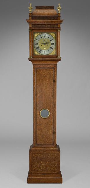 Tall Case Clock Movement: Thomas Planner, London, England, ca. 1700, walnut, various veneers, oak, glass, brass, iron and steel, gift of Mr. & Mrs. Joseph H. Hennage, 1990-290
Art Museums of Colonial Williamsburg