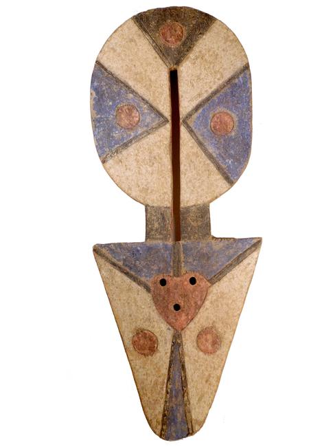 Early 20th century Badu carved wood plank mask with a female form from the Nafana People of the Ivory Coast, 47 ¾ inches by 16 ¼ inches, with a bold abstract design (est. $20,000-$60,000).
500 Gallery