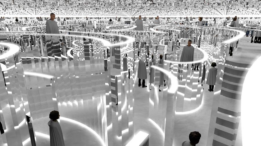 Es Devlin, Rendering of Forest of Us, 2020. Courtesy Es Devlin Studio