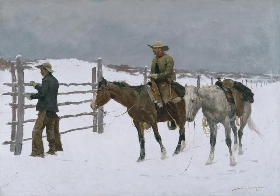 Frederic Remington, The Fall of the Cowboy, 1895. Amon Carter Museum of American Art, Fort Worth, Texas, Amon G. Carter Collection, 1961.230.