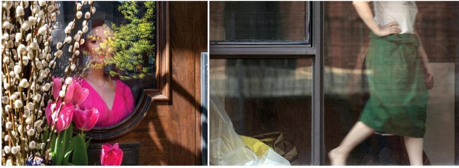 Left: Rania Matar, Austin, Boston, Massachusetts, 2020. Right: Arne Svenson, Neighbors #66, 2012