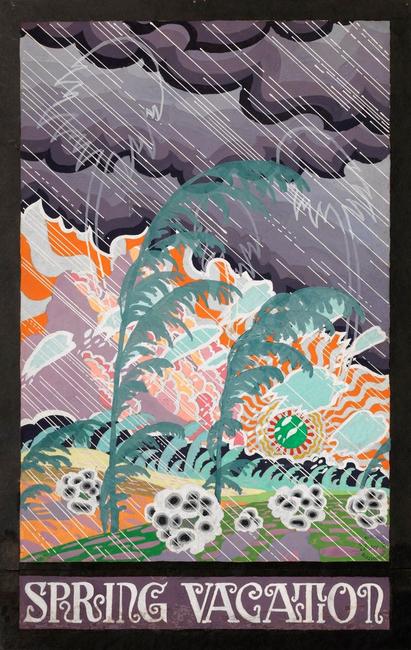 Charles Burchfield, Spring Vacation, 1915. Gouache on paper, 25 x 16 inches. DC Moore Gallery’s Armory Show booth, "Forgotten Nature," features Burchfield, Ralph Eugene Meatyard, Claire Sherman and Carrie Moyer .
DC Moore Gallery