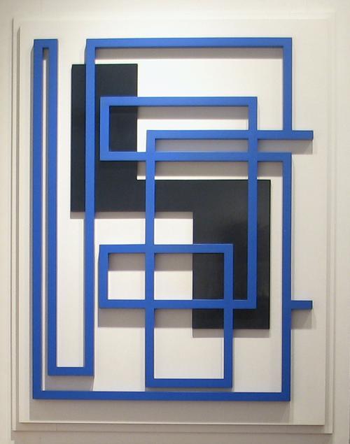 Charles Biederman (1906-2004) #1 Paris, New York, 1937-38. Painted wood, 52 x 41 x 3 inches. Meredith Ward Fine Art.