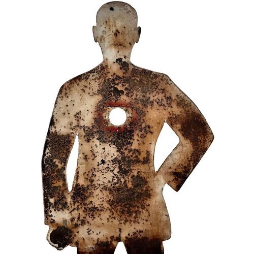 Cut Iron Life-size Target, ca. 1950-60, 43 x 29 inches, Courtesy Ricco/Maresca Gallery