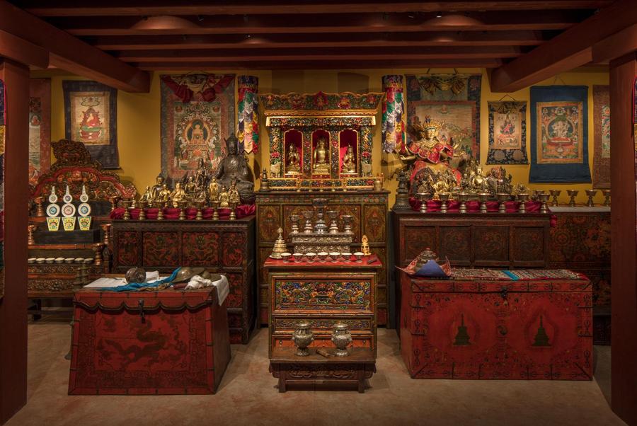 The Rubin Museum's Tibetan Buddhist Shrine Room. Photo by David De Armas Photography, Courtesy of the Rubin Museum of Art.