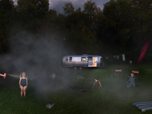 Julie Blackmon, Airstream, 2011. Archival pigment print, 24 x 31 inches. Courtesy of G. Gibson Gallery, Seattle.