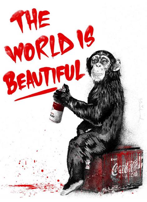 Mr. Brainwash The World is Beautiful.
GALERIE FRANK FLUEGEL