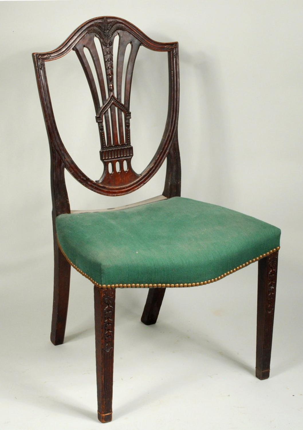 Sold at Auction: Federal Inlaid Mahogany Lolling Chair