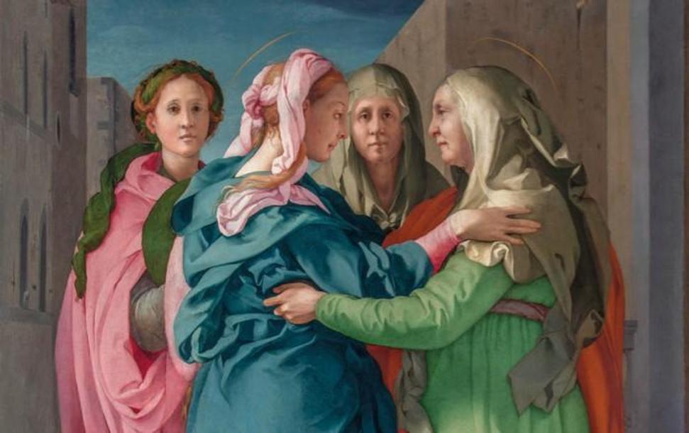 Detail of Pontormo's 'Visitation'