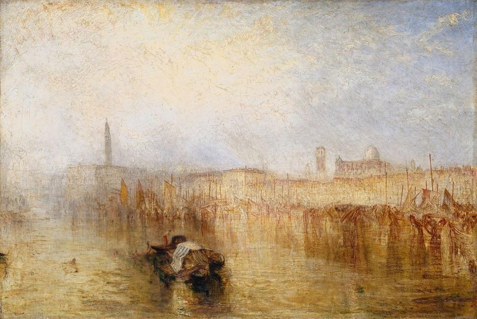 J.  M.  W.  Turner, "Venice Quay, Ducal Palace," exhibited 1844, Oil paint on canvas.  Tate: Accepted by the nation as part of the Turner Bequest 1856 © Tate, London 2018