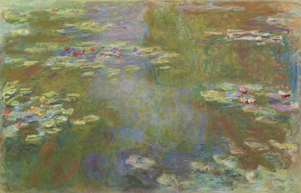 Claude Monet (French, 1840–1926) "Water Lily Pond" 1917-22.  130.2 x 201.9 51 1/2 x 79 1/2 in.  The Art Institute of Chicago